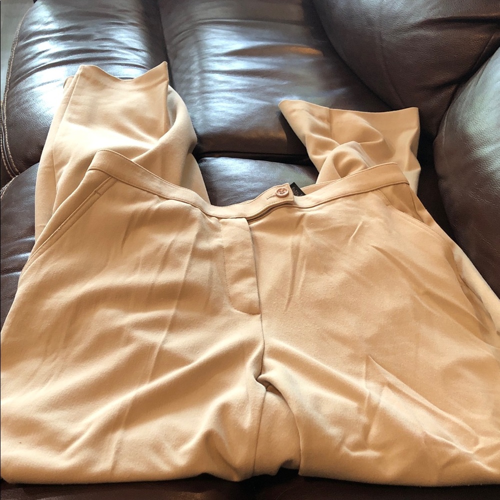 High-Rise Leg Pants in Camel